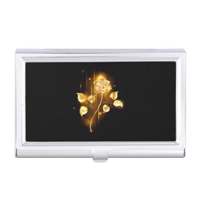Golden rose ( gold rose ) business card case (Front)