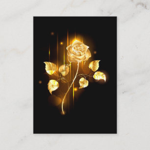 Golden rose ( gold rose ) calling card