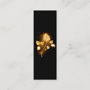 Golden rose ( gold rose ) calling card