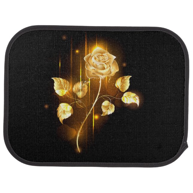 Golden rose ( gold rose ) car floor mat (Rear)