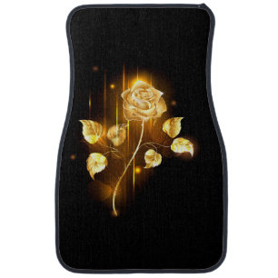 Golden rose ( gold rose ) car floor mat