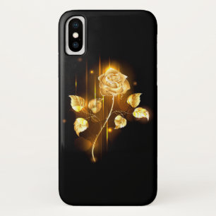 Golden rose ( gold rose ) iPhone x case