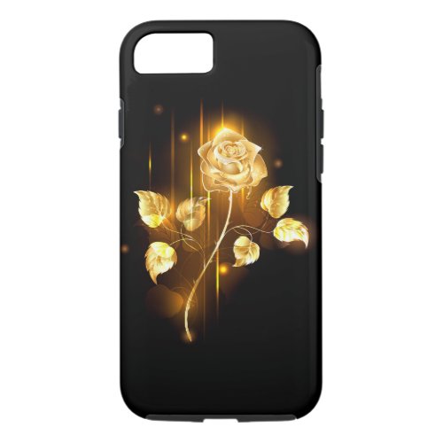 Golden rose  gold rose  iPhone 87 case