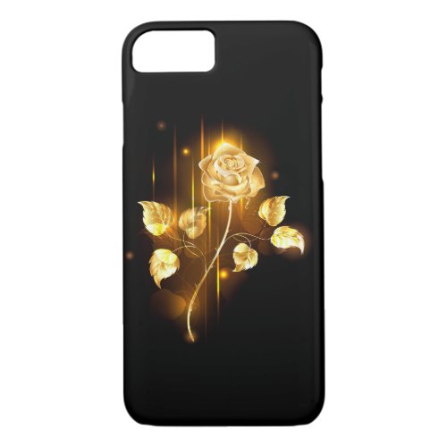 Golden rose  gold rose  iPhone 87 case
