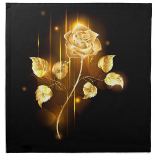 Golden rose ( gold rose ) cloth napkin
