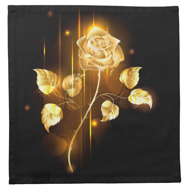 Golden rose ( gold rose ) cloth napkin (Front)