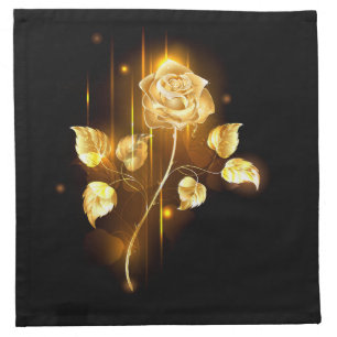 Golden rose ( gold rose ) cloth napkin