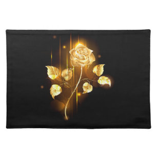 Golden rose ( gold rose ) cloth placemat