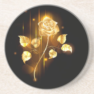 Golden rose ( gold rose ) coaster