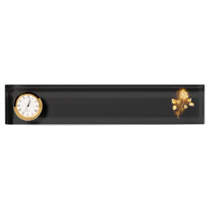 Golden rose ( gold rose ) desk name plate