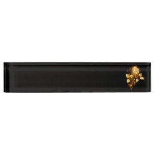 Golden rose ( gold rose ) desk name plate