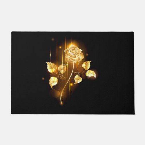 Golden rose  gold rose  doormat