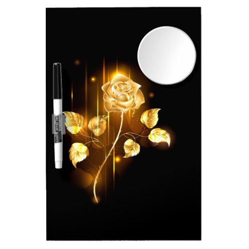 Golden rose  gold rose  dry erase board with mirror