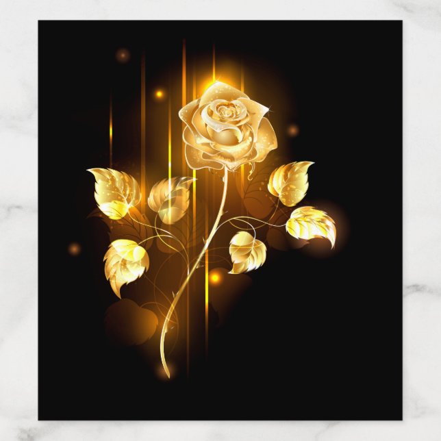 Golden rose ( gold rose ) envelope liner (Design)