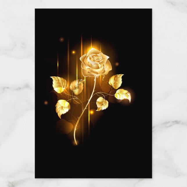 Golden rose ( gold rose ) envelope liner (Design)