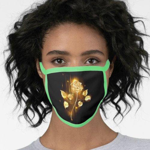 Golden rose  gold rose  face mask