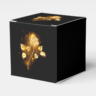 Golden rose ( gold rose ) favor boxes