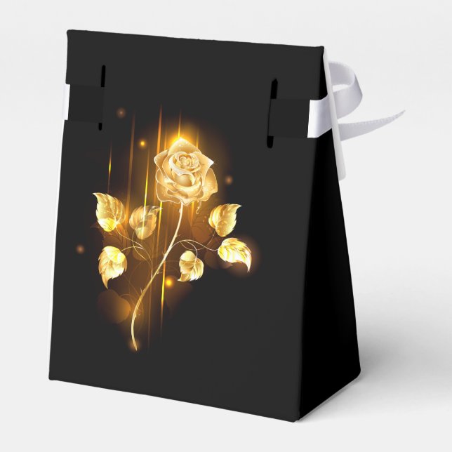 Golden rose ( gold rose ) favor boxes (Back Side)