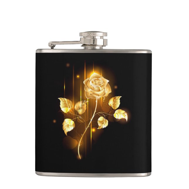 Golden rose ( gold rose ) flask (Front)