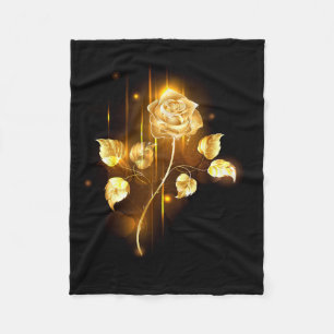Golden rose ( gold rose ) fleece blanket