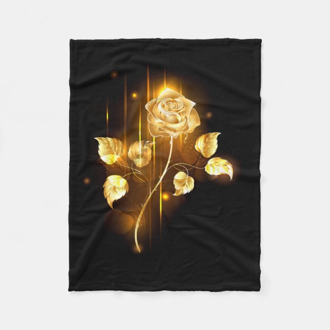 Golden rose ( gold rose ) fleece blanket (Front)