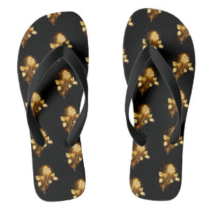 Golden rose ( gold rose ) flip flops