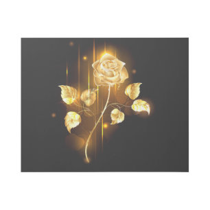 Golden rose ( gold rose ) gallery wrap