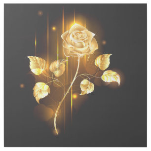 Golden rose ( gold rose ) gallery wrap