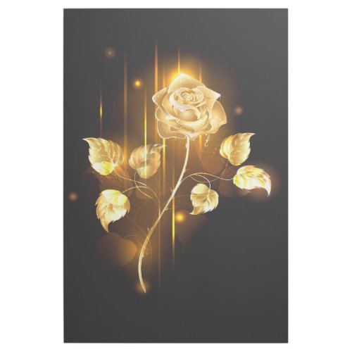 Golden rose  gold rose  gallery wrap