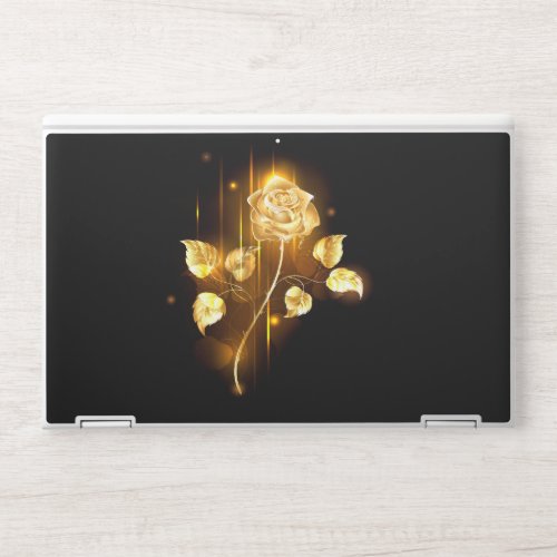 Golden rose  gold rose  HP laptop skin