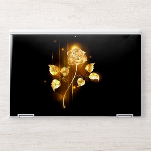 Golden rose  gold rose  HP laptop skin
