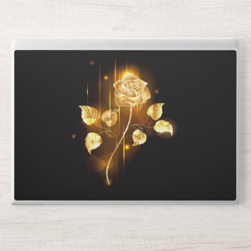 Golden rose  gold rose  HP laptop skin