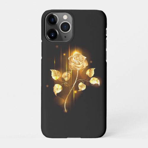Golden rose  gold rose  iPhone 11Pro case
