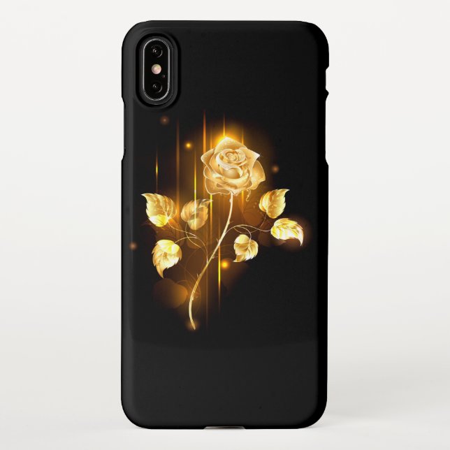 Golden rose ( gold rose ) iPhone case (Back)