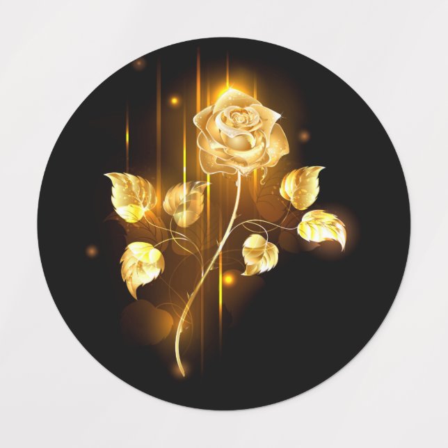 Golden rose ( gold rose ) kids' labels (Design 1)