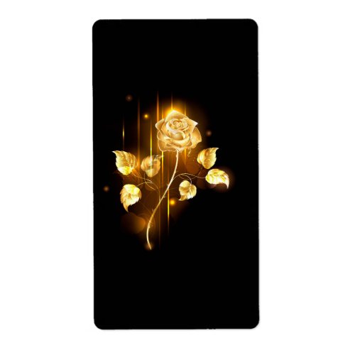 Golden rose  gold rose  label