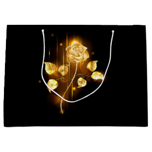 Golden rose ( gold rose ) large gift bag
