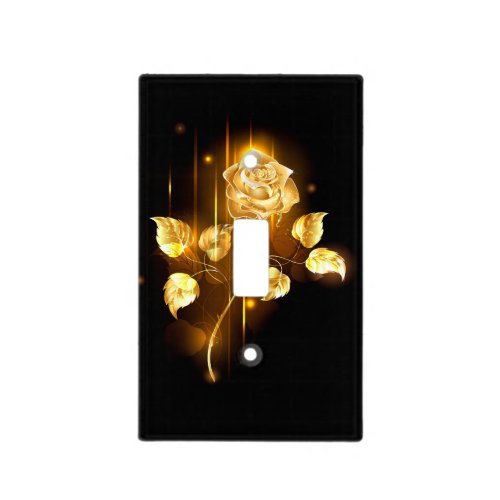 Golden rose  gold rose  light switch cover