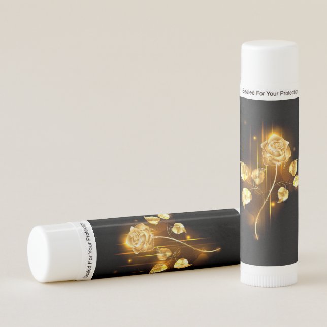 Golden rose ( gold rose ) lip balm (Front)