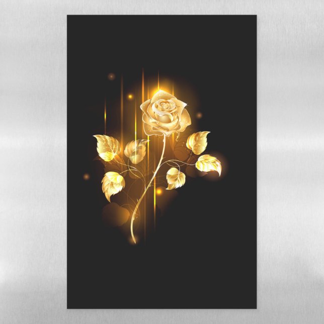 Golden rose ( gold rose ) magnetic dry erase sheet (Vertical)