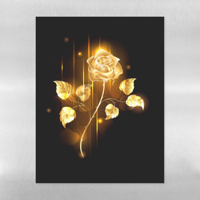 Golden rose ( gold rose ) magnetic dry erase sheet (Vertical)
