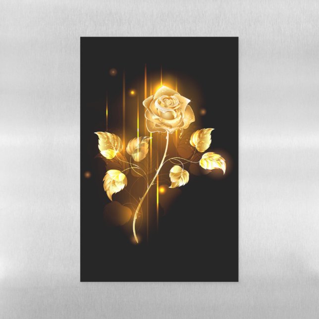 Golden rose ( gold rose ) magnetic dry erase sheet (Vertical)