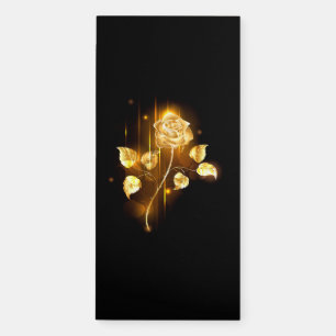 Golden rose ( gold rose ) magnetic notepad