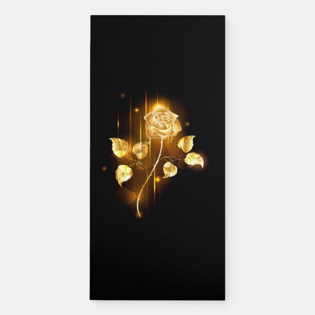 Golden rose ( gold rose ) magnetic notepad (Front)