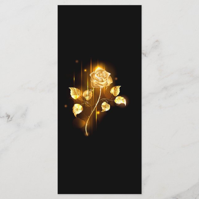 Golden rose ( gold rose ) menu (Front)