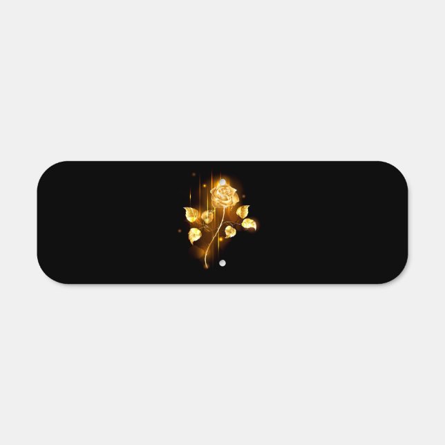 Golden rose ( gold rose ) metal sign (Front)
