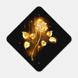 Golden rose ( gold rose ) metal sign