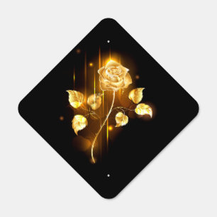 Golden rose ( gold rose ) metal sign