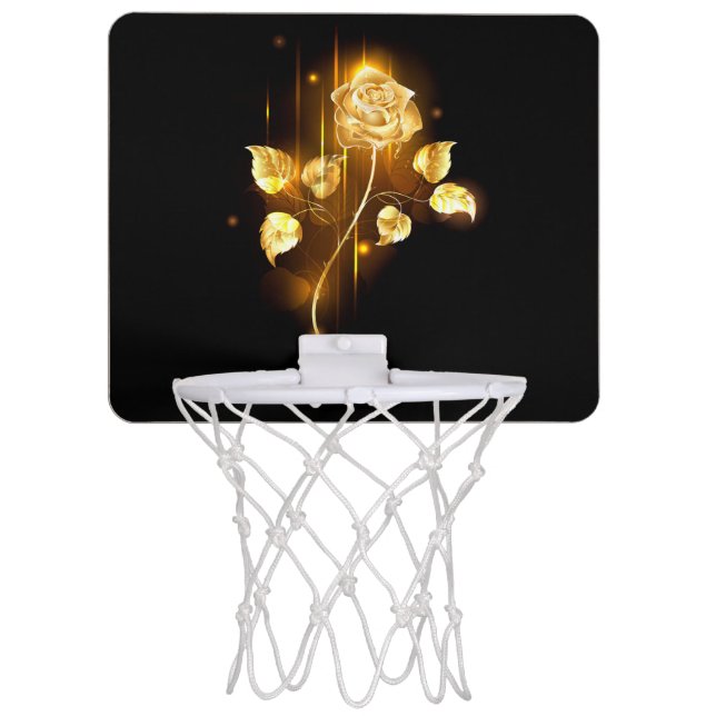Golden rose ( gold rose ) mini basketball hoop (Front)