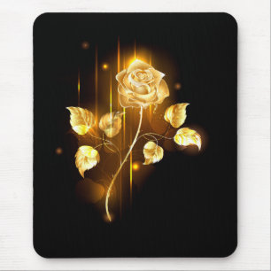 Golden rose ( gold rose ) mouse pad